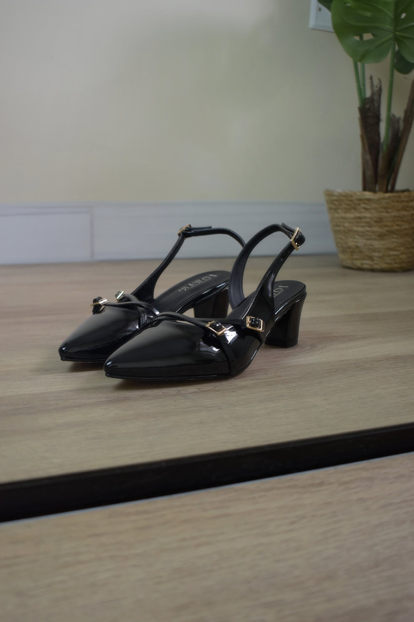 Stilettos HEIDY negro charol T5