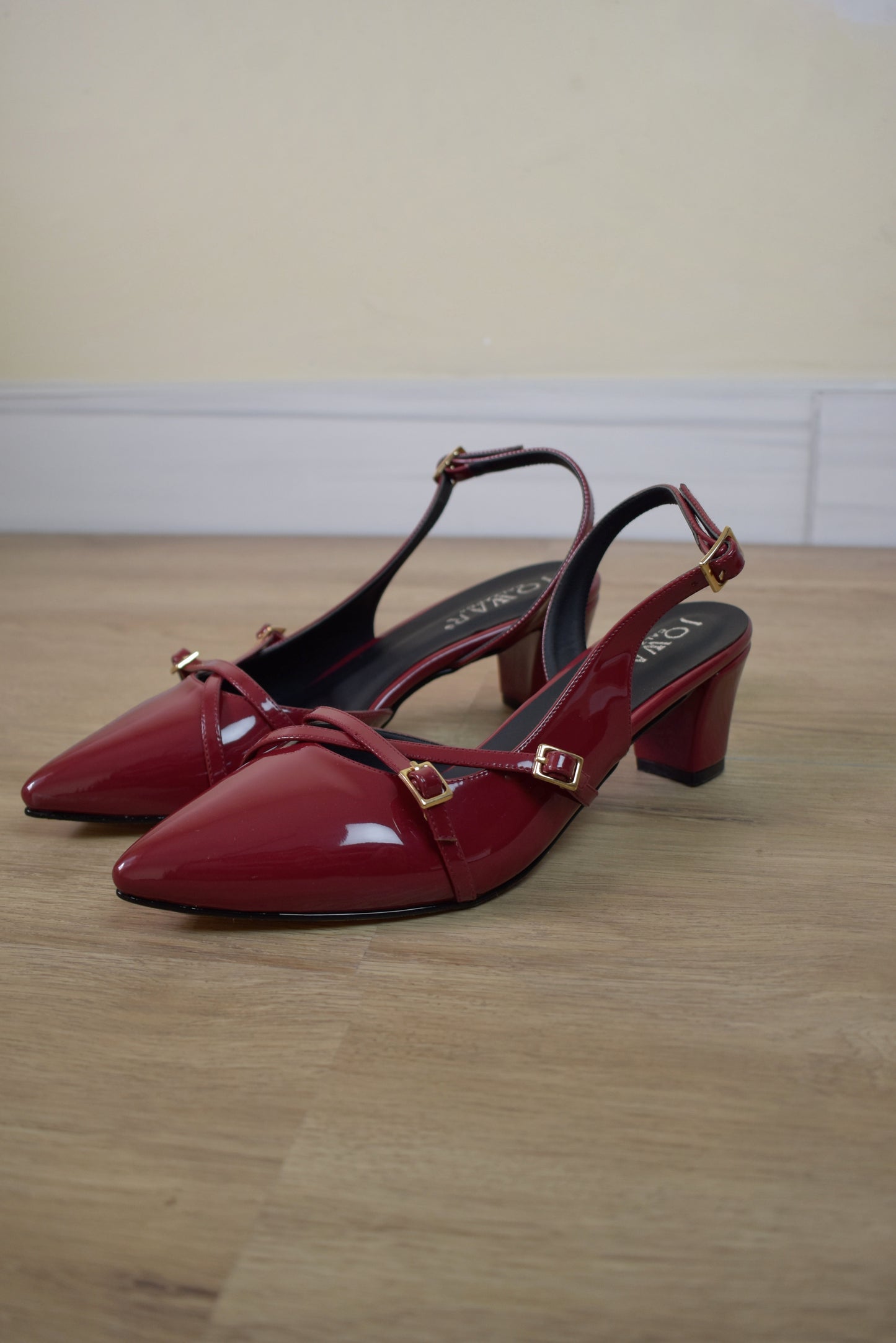 Stilettos HEIDY vino charol T5