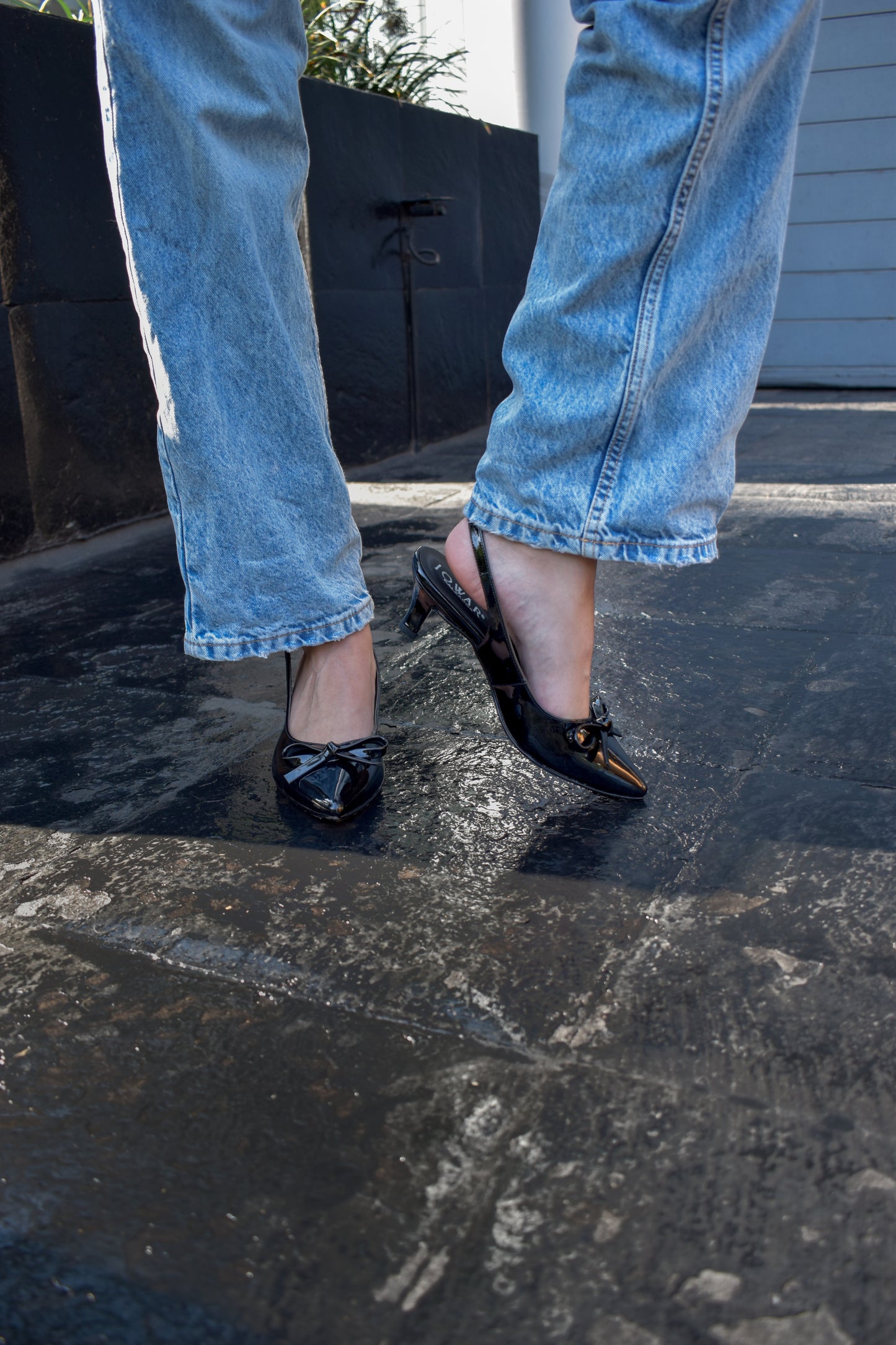 Stilettos RACHEL negro charol