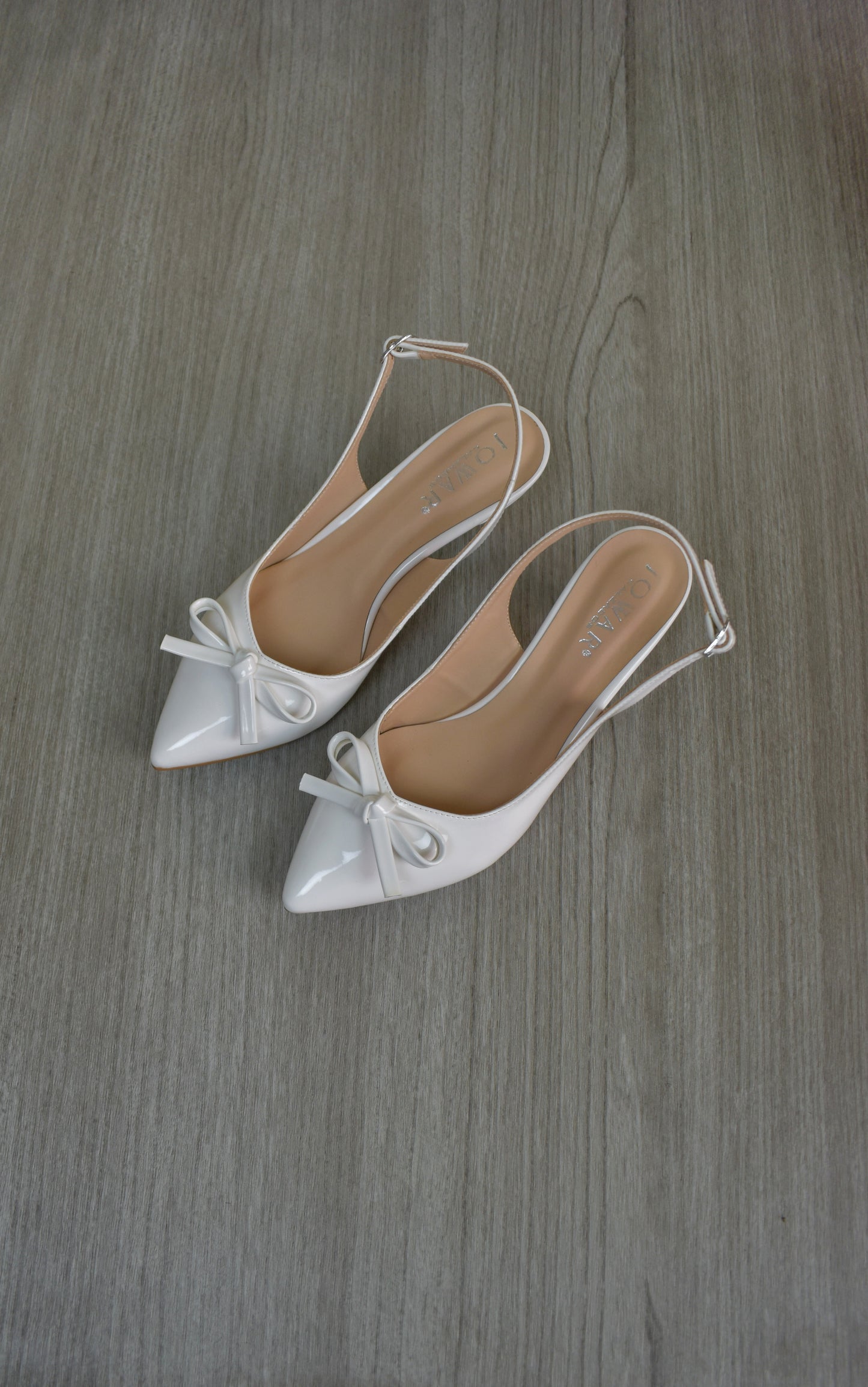 Stilettos RACHEL blanco charol