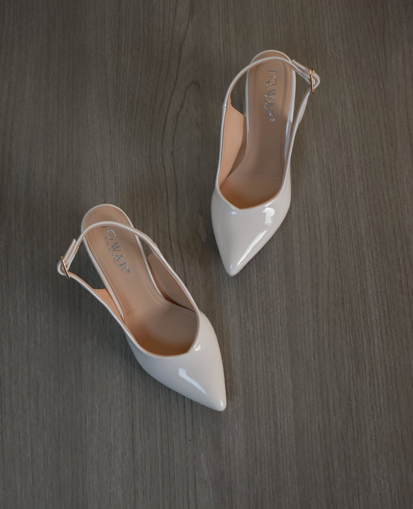 Stilettos MILEY blanco charol
