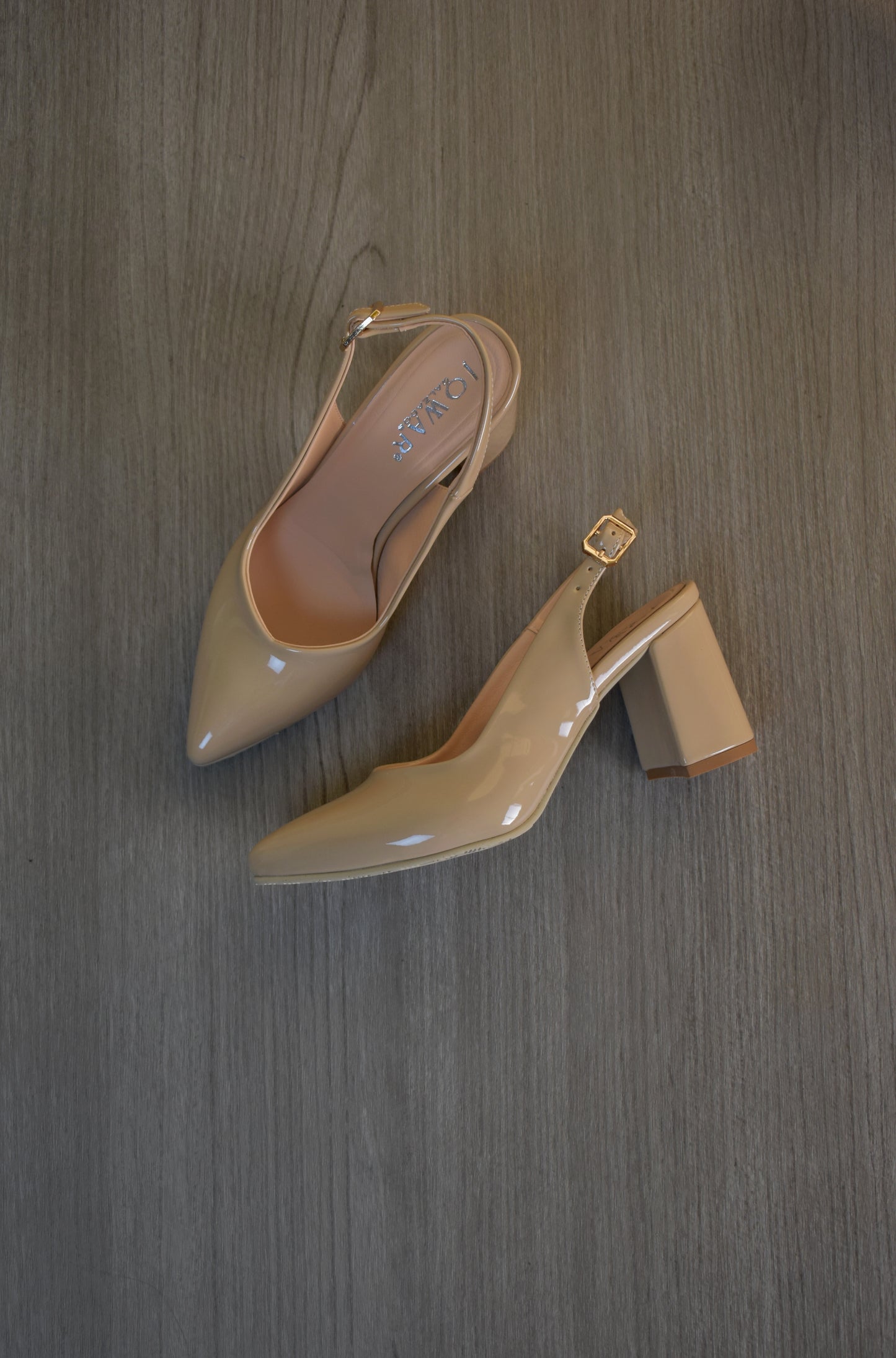 Stilettos MILEY beige charol