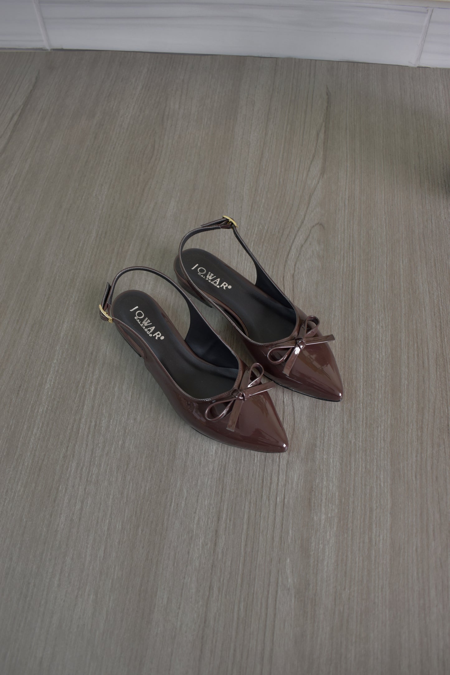 Stilettos RACHEL chocolate charol 1cm