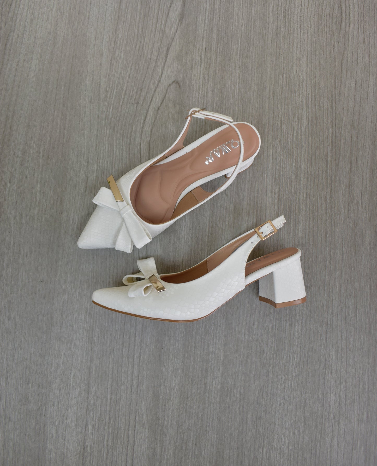 Stilettos FATIMA blanco Taco 5C