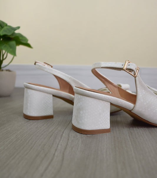 Stilettos FATIMA blanco Taco 5C