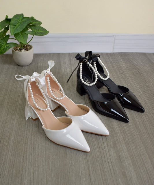 Stilettos DOVE blanco 2C Taco 5C