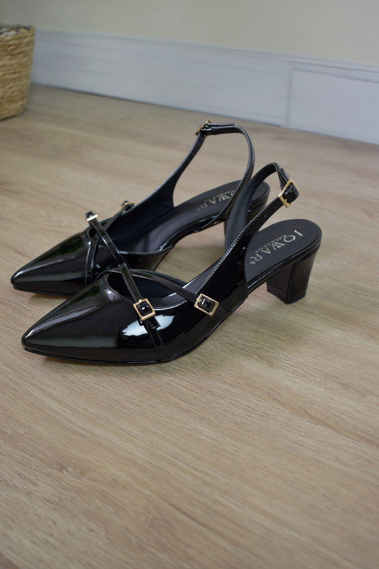 Stilettos HEIDY negro charol T5