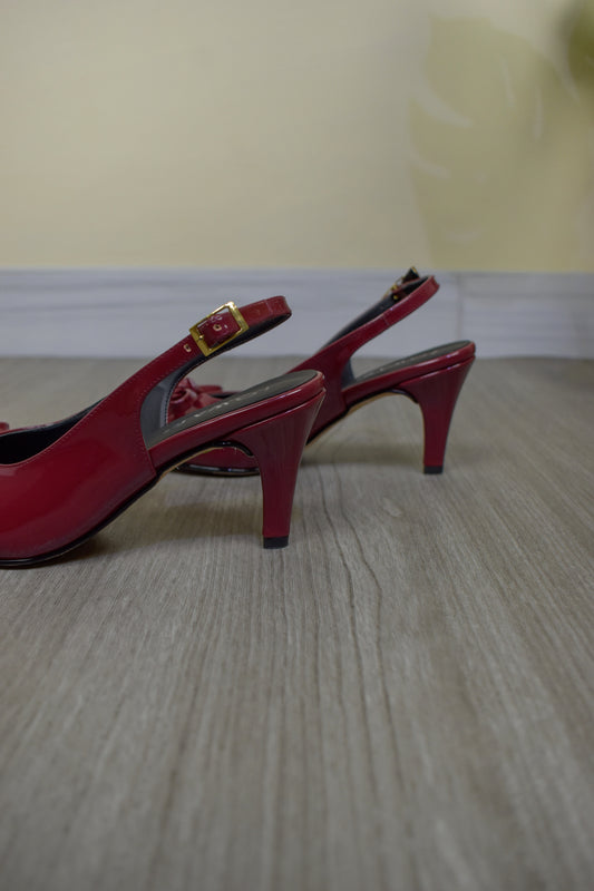 Stilettos RACHEL vino charol T7