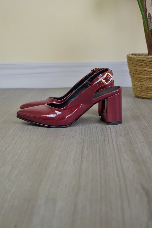 Stilettos MILEY vino charol