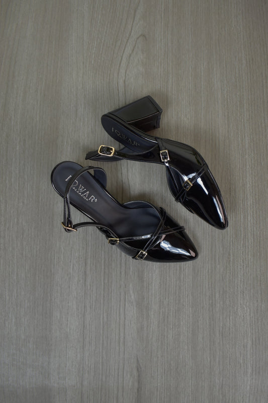 Stilettos HEIDY negro charol Taco 7C