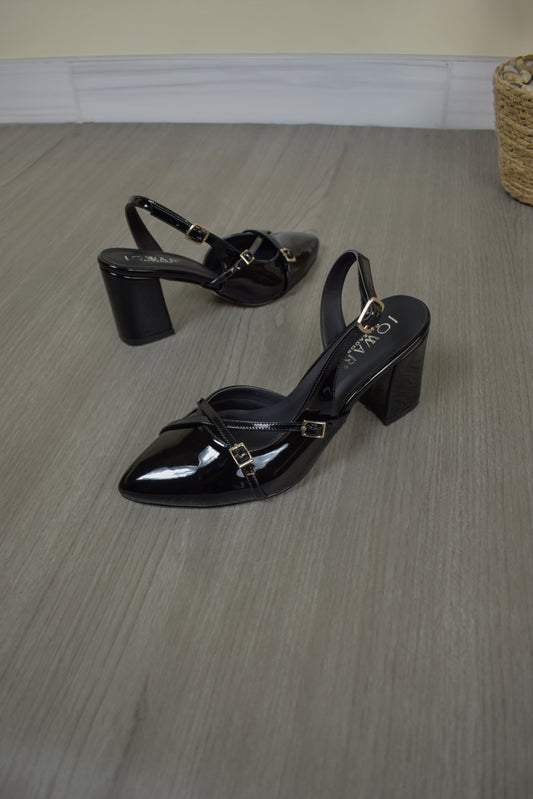 Stilettos HEIDY negro charol Taco 7C