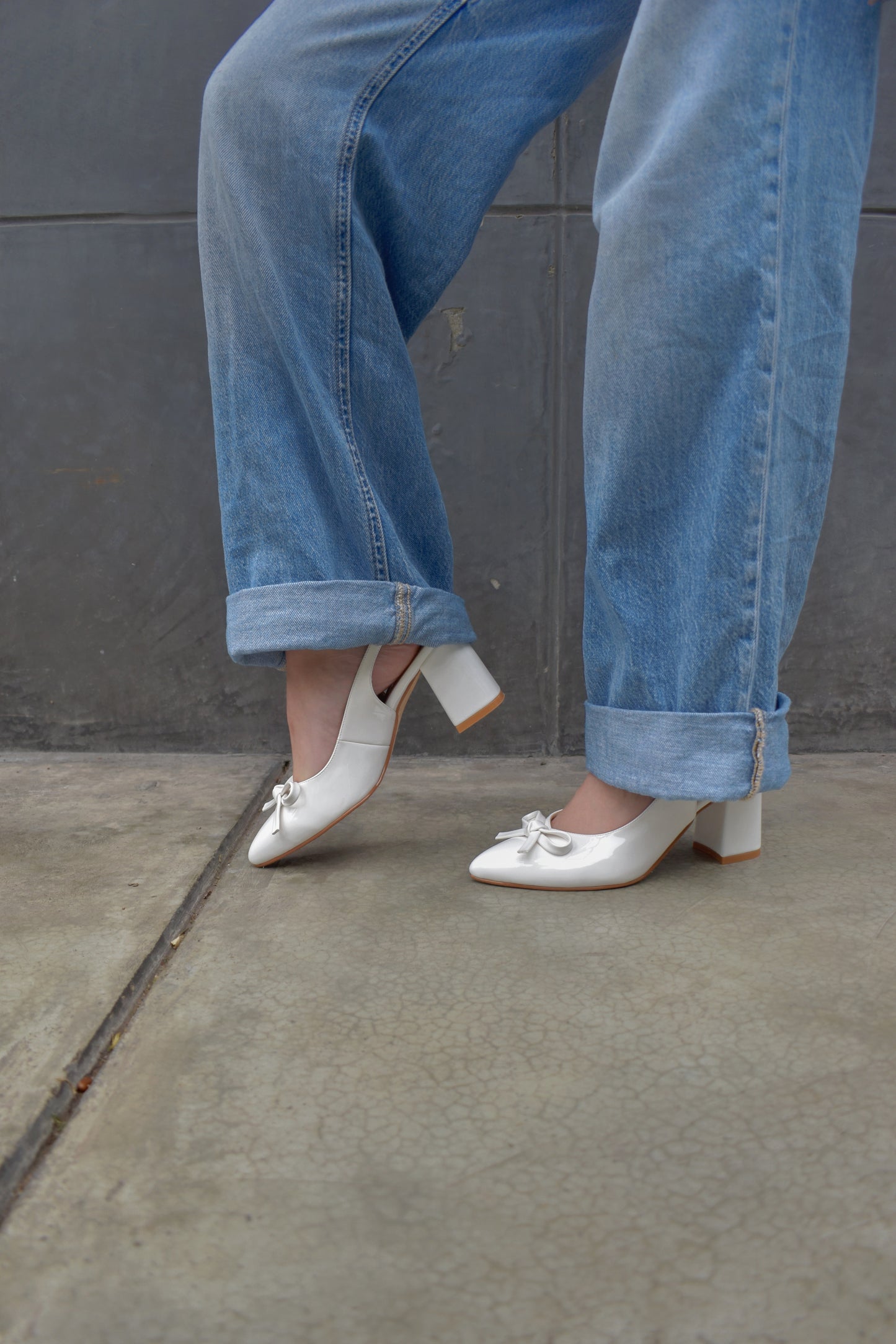 Stilettos RACHEL blanco Taco 7C