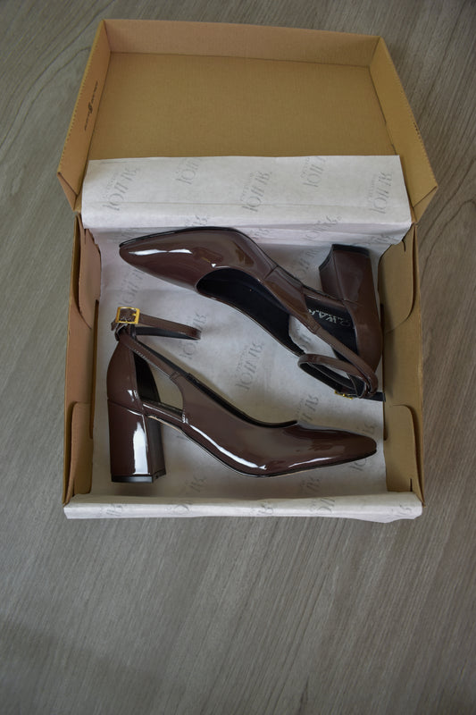 Stilettos KALI chocolate charol