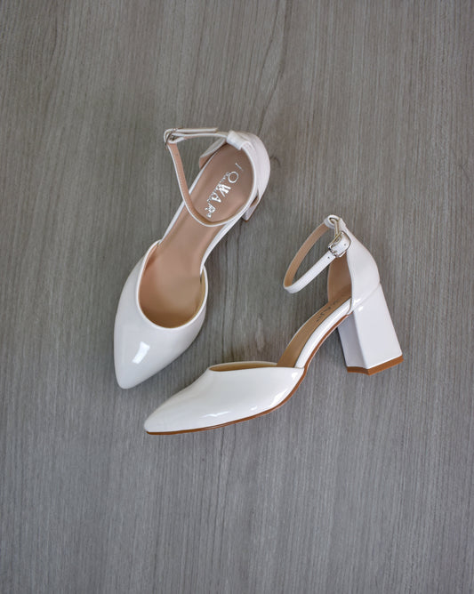 Stilettos DOVE blanco Taco 7C