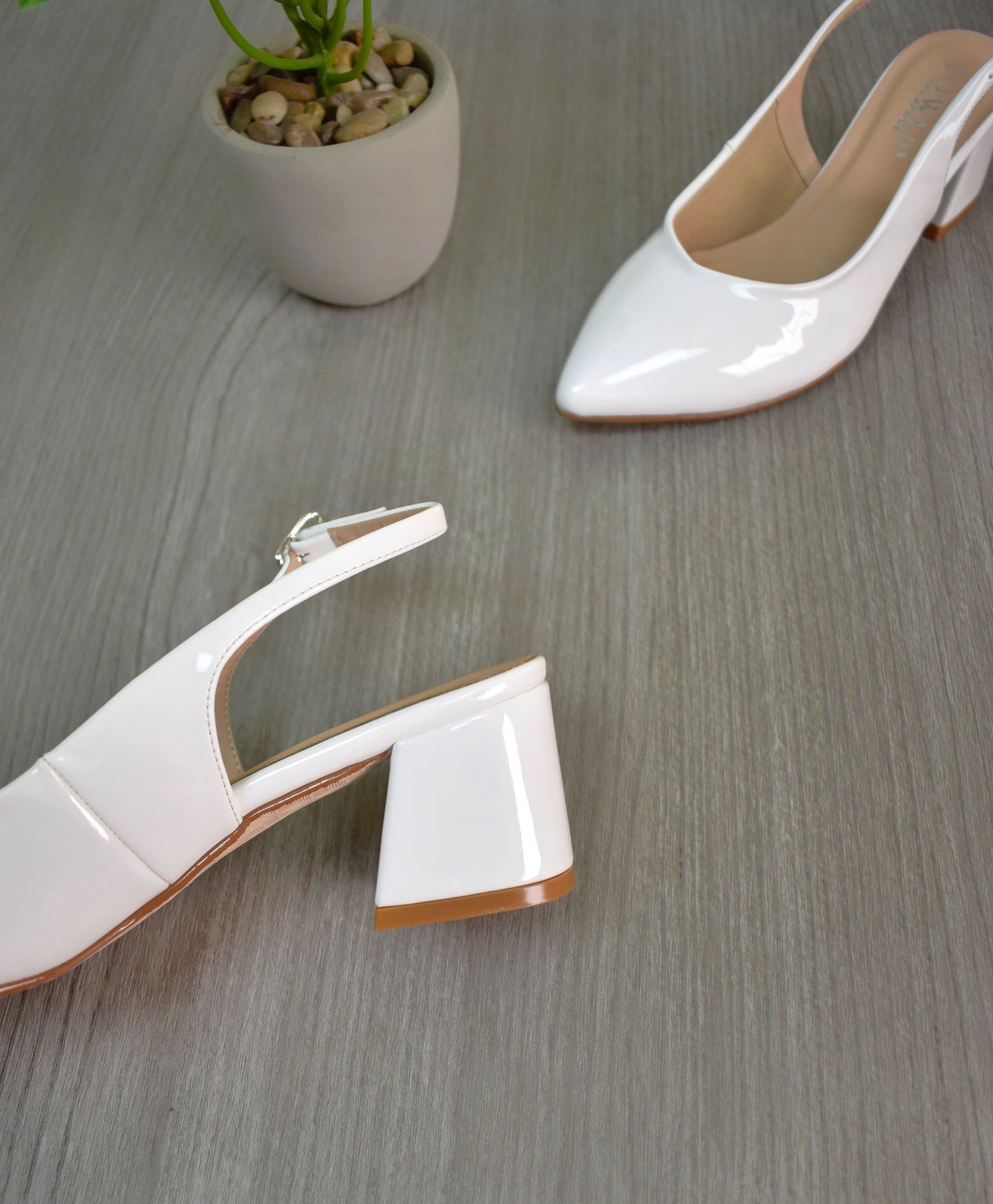 Stilettos MILEY blanco Taco 5C