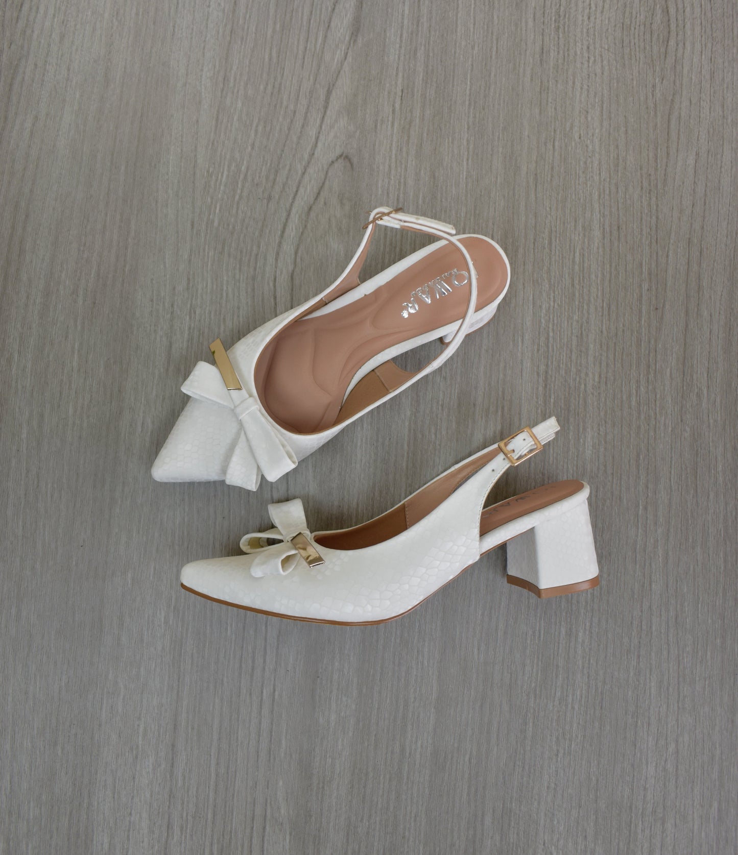 Stilettos FATIMA blanco Taco 5C