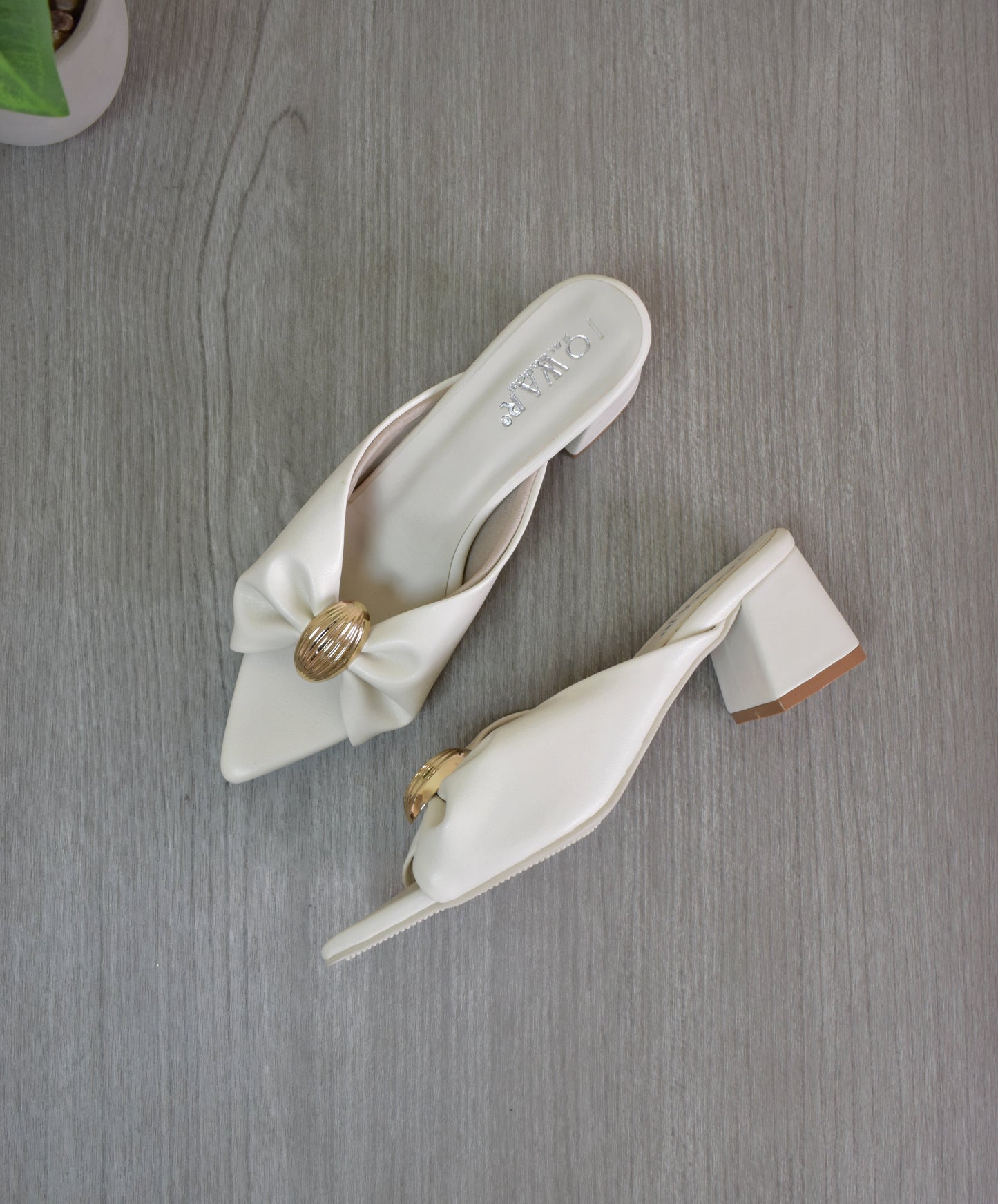 Sandalias HANNA hueso Taco 5C