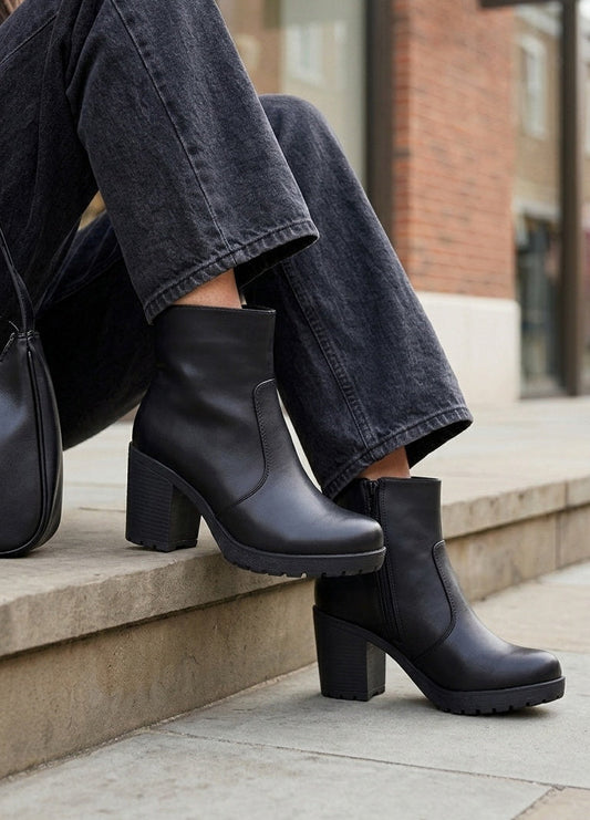 LILY Boots negro Taco 5