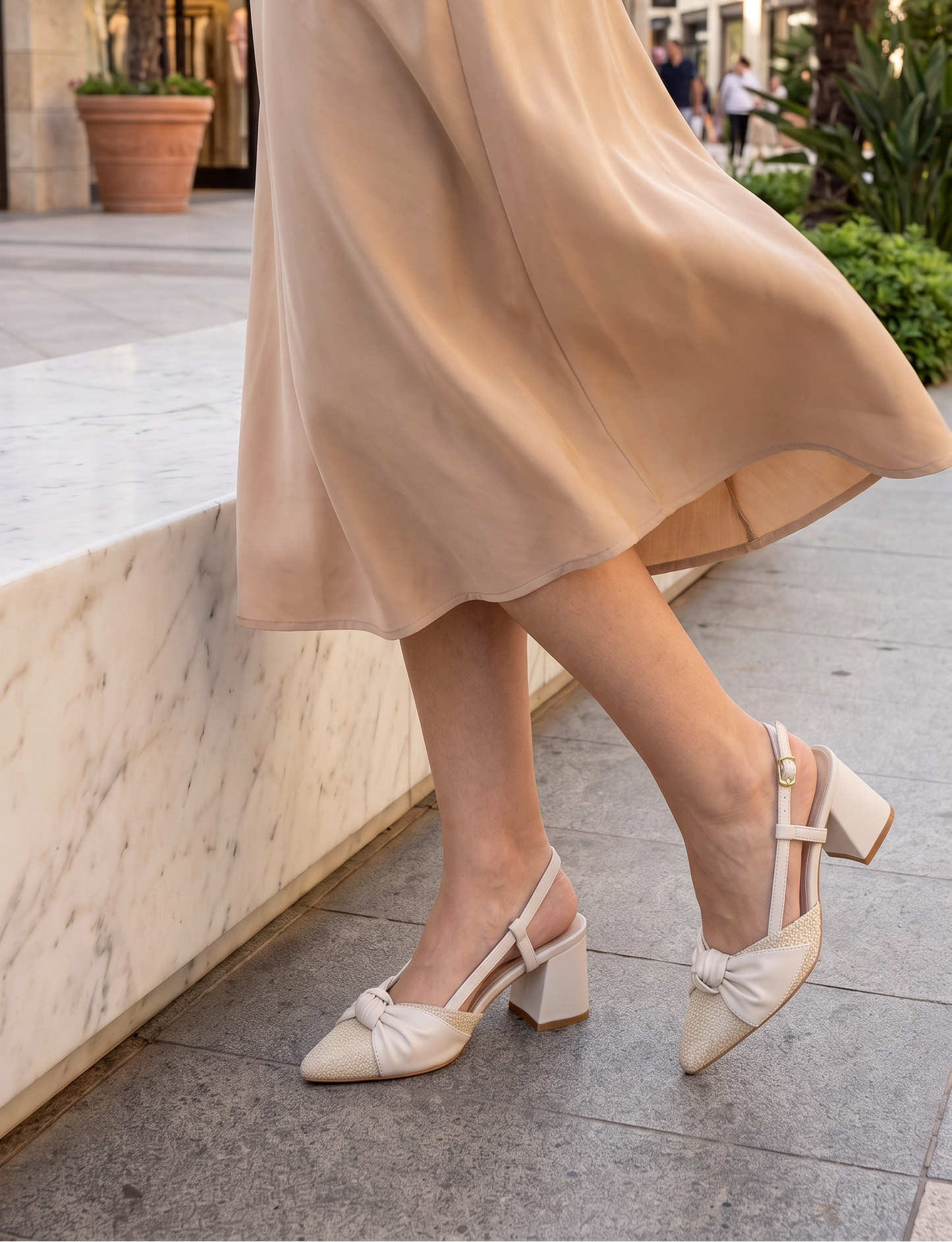 Stilettos ISABELLA hueso Taco 5C