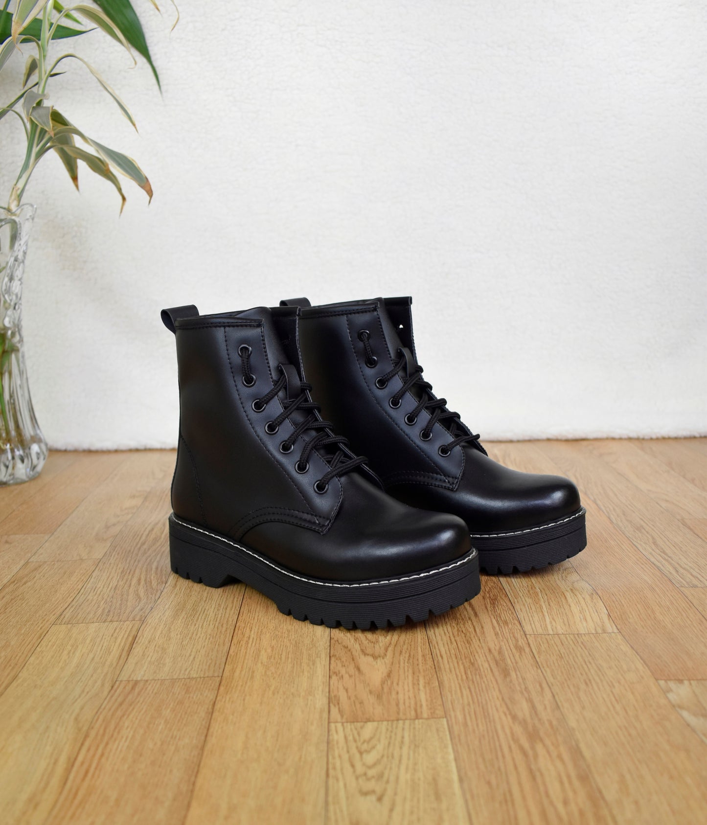 COMBAT BOOTS negro