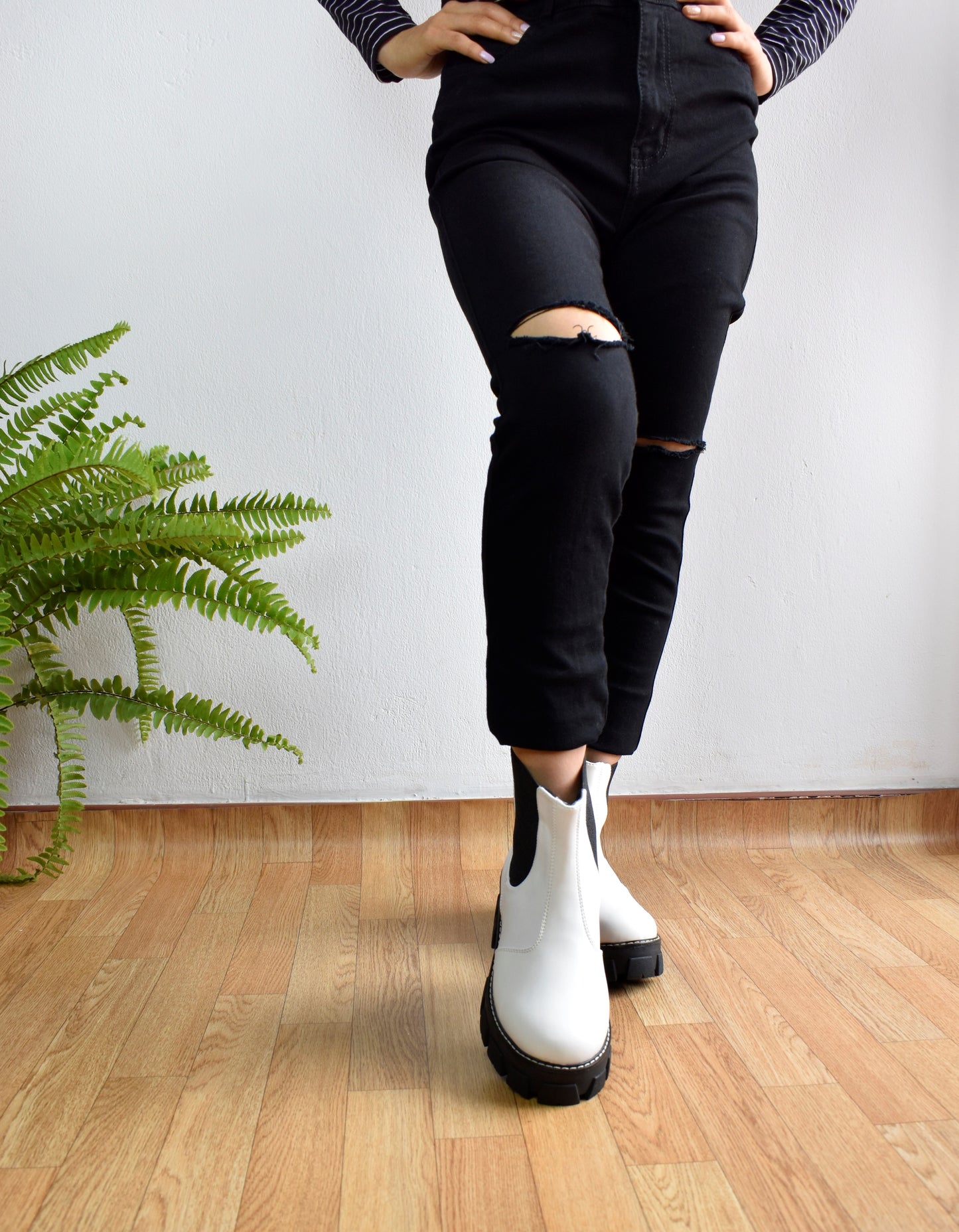 CHELSEA BOOTS blanco